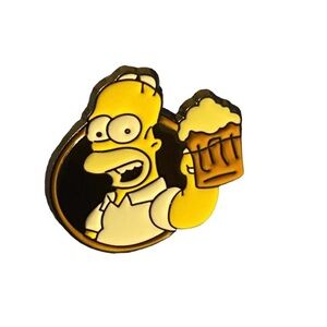 Brand New Homer drinking beer Enamel Pin